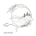 Lake tattoo design idea