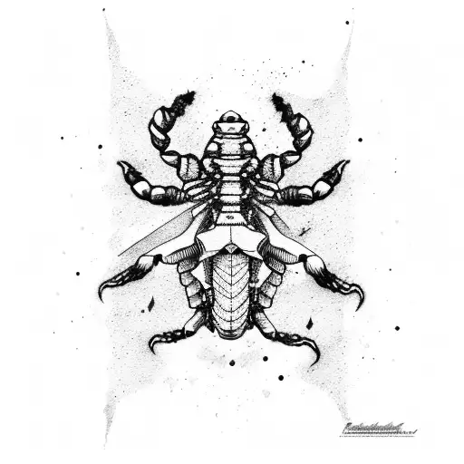 scorpio, water, mars tattoo design idea