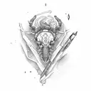 scorpio, water, mars tattoo design idea