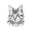 motorhead with cat and yamaha tattoo design idea