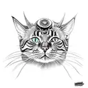 motorhead with cat and yamaha tattoo design idea