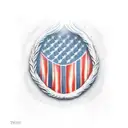 tree, heaven vs hell, usa flag, 7 deadly sins, 7 saving graces tattoo design idea