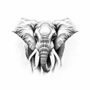 elephant with references to Sri Lanka and Antigua  tattoo design idea