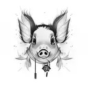 umbrella MySpace train/graffti X-men iPhone pig  tattoo design idea