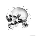 oni Skull füll arm tattoo design idea