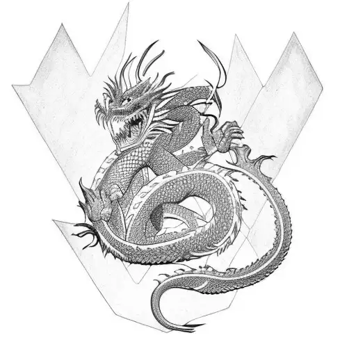 seven deadly sins dragon sin tattoo design idea