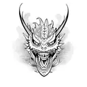 seven deadly sins dragon sin tattoo design idea