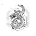 seven deadly sins dragon sin tattoo design idea