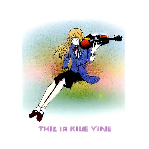 your lie in april paino and violin tattoo design idea