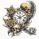 time heals what lessons cannot tattoo design idea