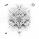 cielo estrellas tattoo design idea