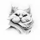 cloud with hustler  tattoo design idea