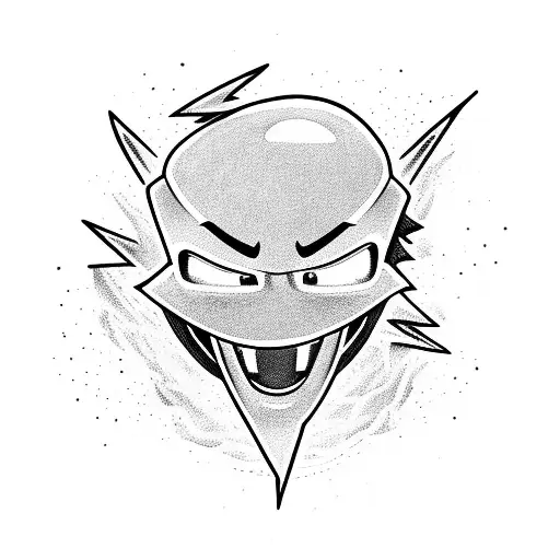 Lightning McQueen transforming into a lightning bolt tattoo design idea