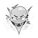 Lightning McQueen transforming into a lightning bolt tattoo design idea