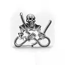 Grim Reaper with shackles  tattoo design idea