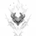 cross venezuela fire tattoo design idea