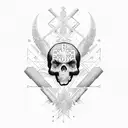 cross venezuela fire tattoo design idea