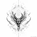 cross venezuela fire tattoo design idea