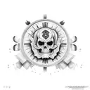 cross venezuela fire tattoo design idea