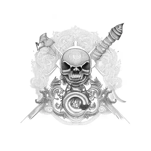 gummy worm tattoo design idea