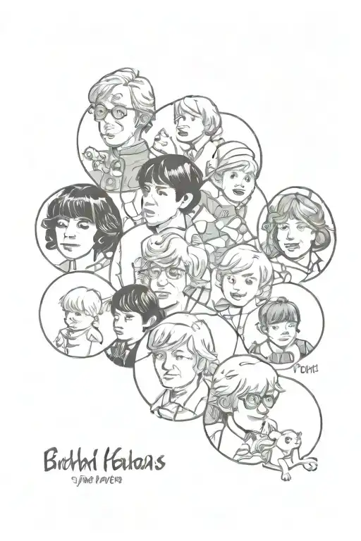 the birth years 2003,2005,1975 and 1966 tattoo design idea