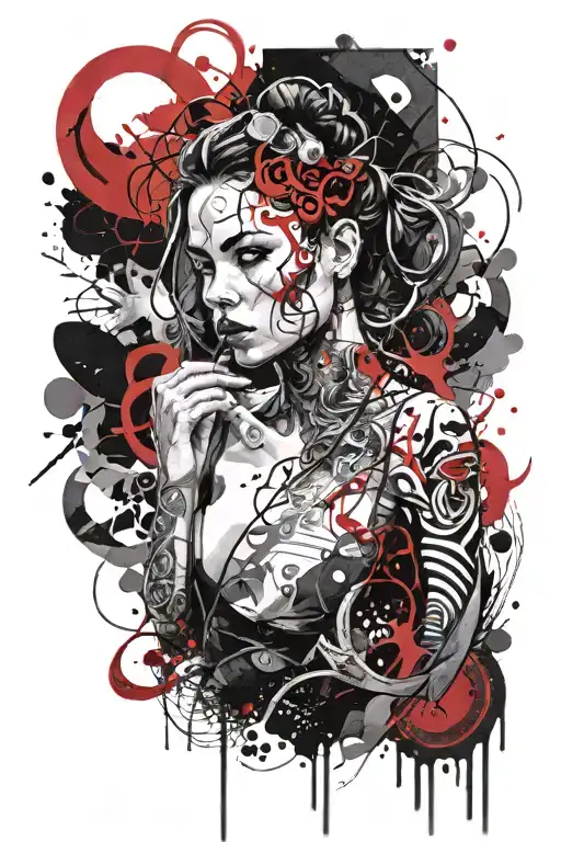 powerful women, Scorpio, infinity, silent chaos, worthy, self love  tattoo design idea