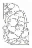 lace tattoo design idea