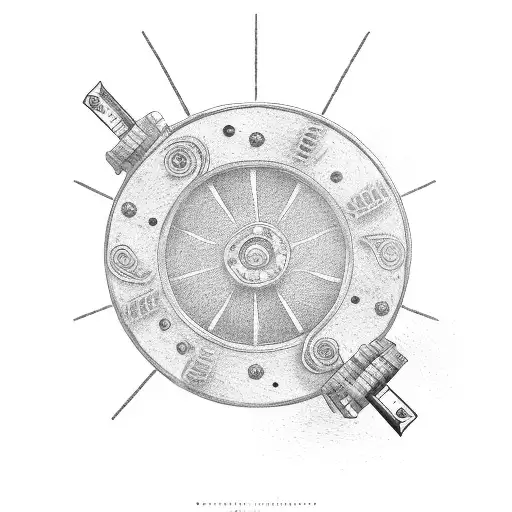 wagon wheel that says "Gambros pay their dues" tattoo design idea
