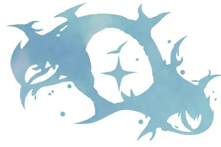 2 gurren lagann spirit drills spin around each other tattoo design idea