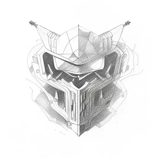 Old-school style tattoo sketch  tattoo design idea