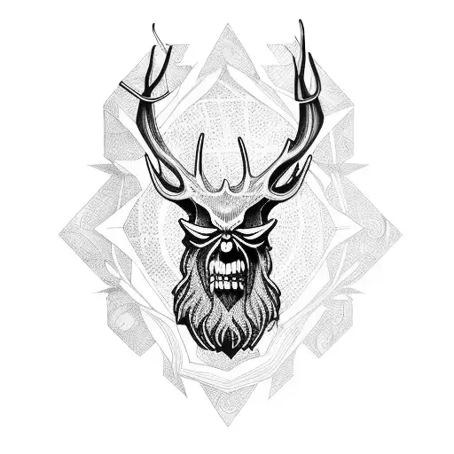 bosque wendigo tattoo design idea