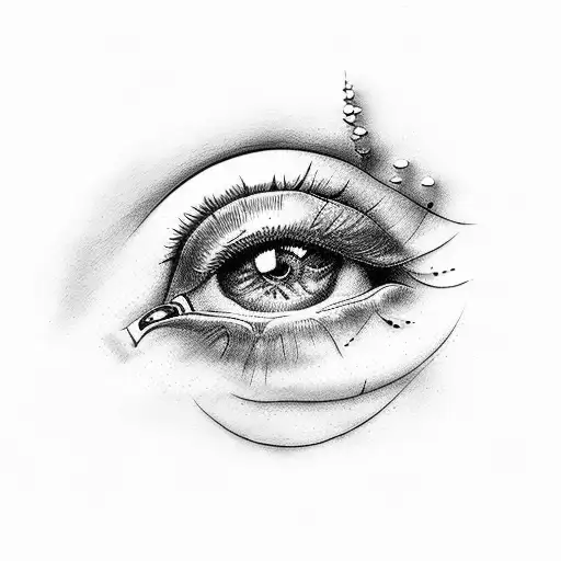 turkish eye tattoo design idea