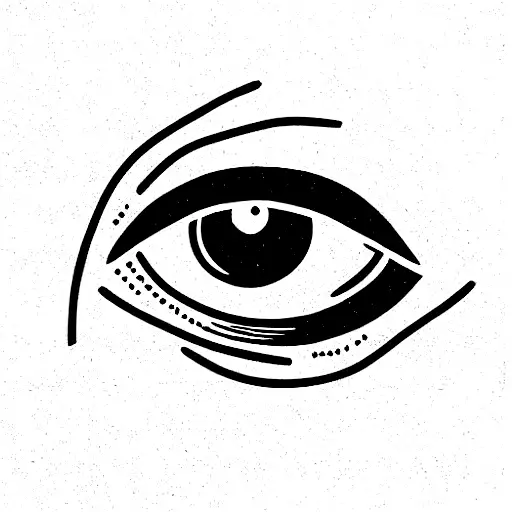 turkish eye tattoo design idea