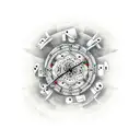 sand clock  tattoo design idea