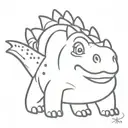 dino nugget tattoo design idea