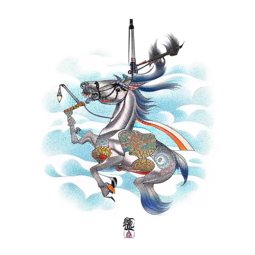 Sagittarius  tattoo design idea