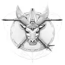 Sagittarius  tattoo design idea
