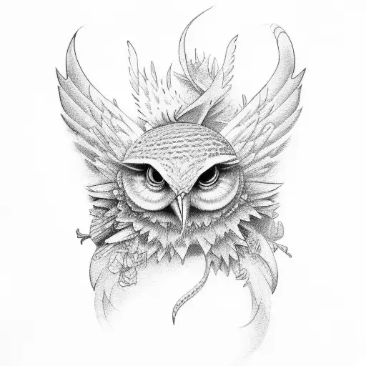 And this bird cannot change tattoo design idea