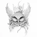 And this bird cannot change tattoo design idea