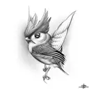 And this bird cannot change tattoo design idea