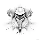 And this bird cannot change tattoo design idea