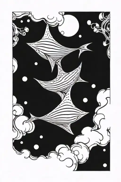 Blanket ray tattoo design idea