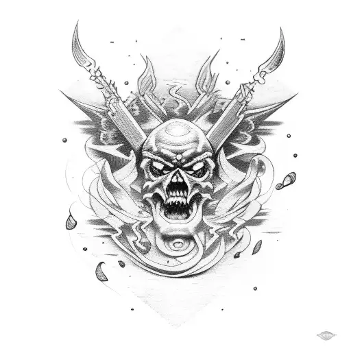 master of puppets tattoo design idea