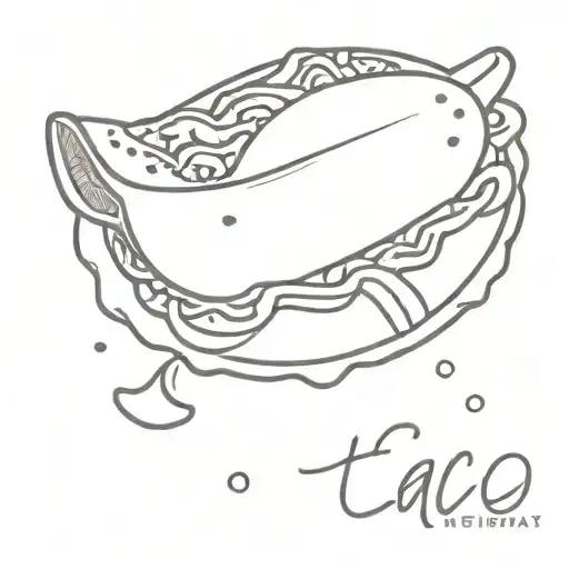 taco tattoo design idea