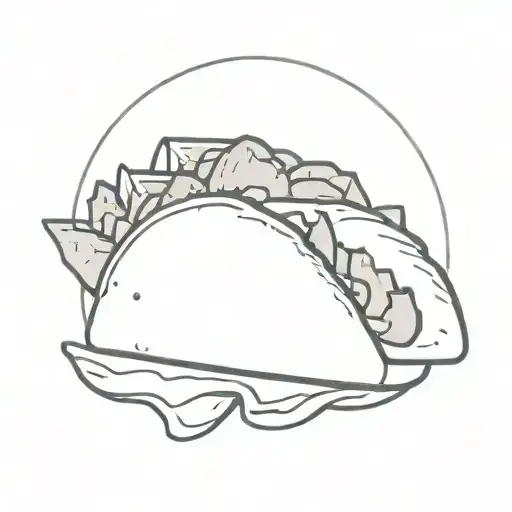 taco tattoo design idea