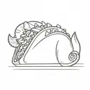 taco tattoo design idea