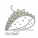 taco tattoo design idea