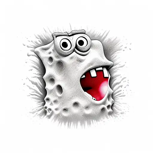 spongebob tattoo design idea