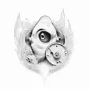 Crying Heart tattoo design idea