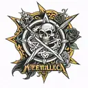 metallica logo  tattoo design idea